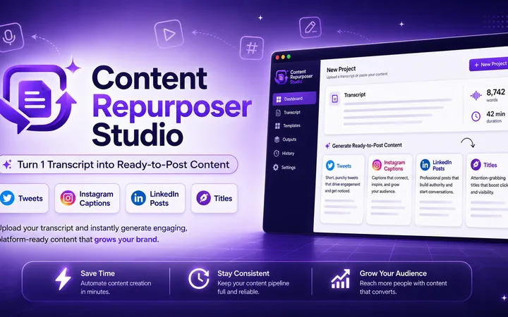 Vignette Content Repurposer Studio
