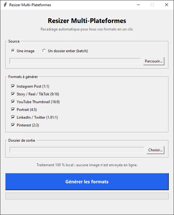 Screen resizer-multi-plateformes