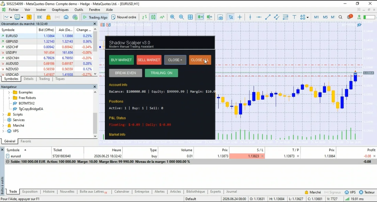 Screen trade-manager-pro-mt5