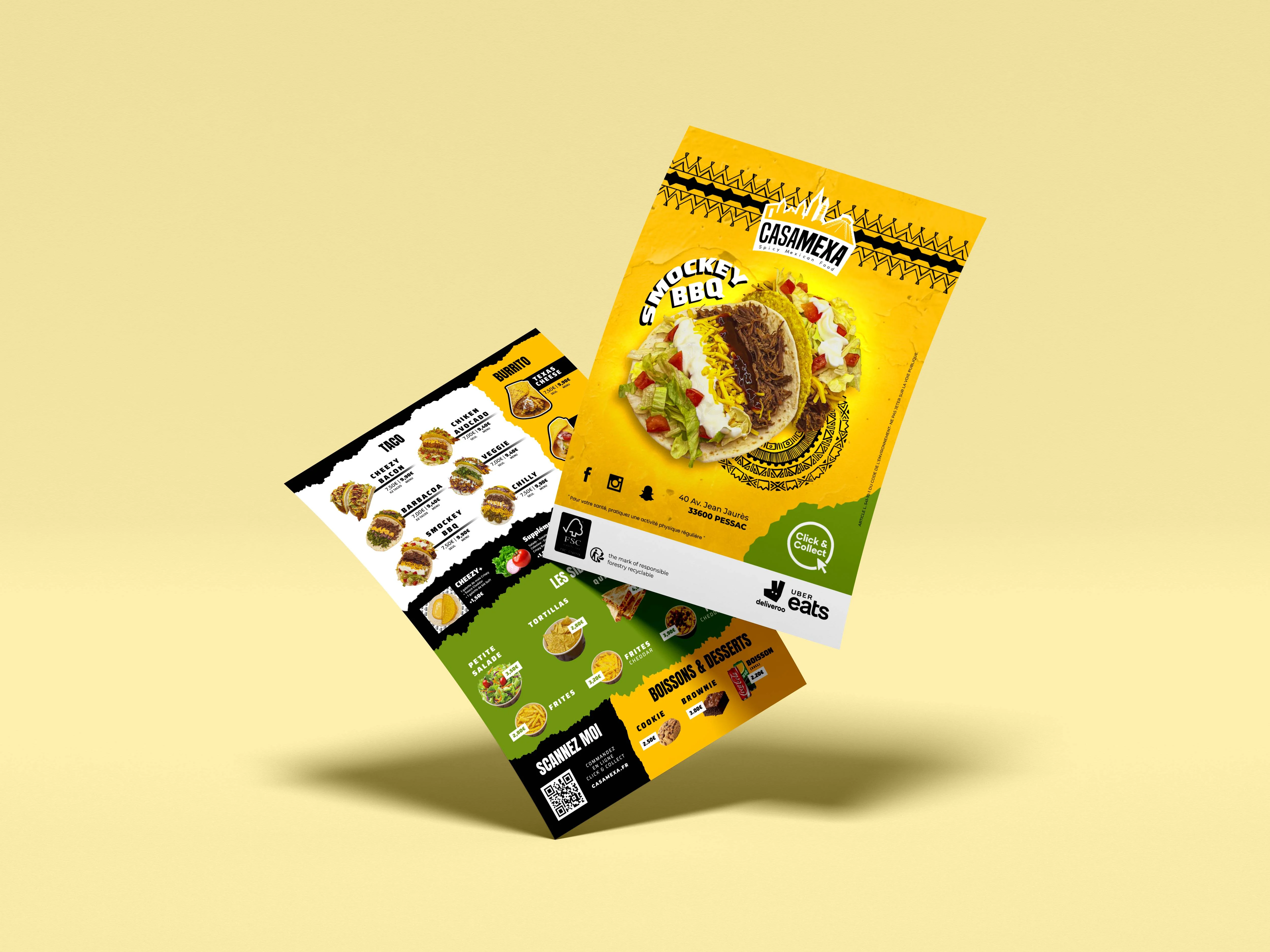 Flyer Menu Casamexa